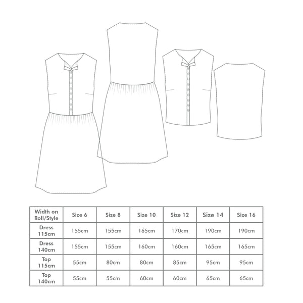 Ellie Button Up Shirt and Smock Pattern